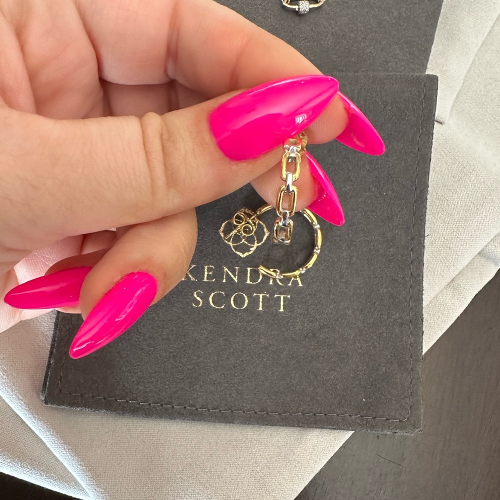 Kendra Scott Wren gold vermeil hoops